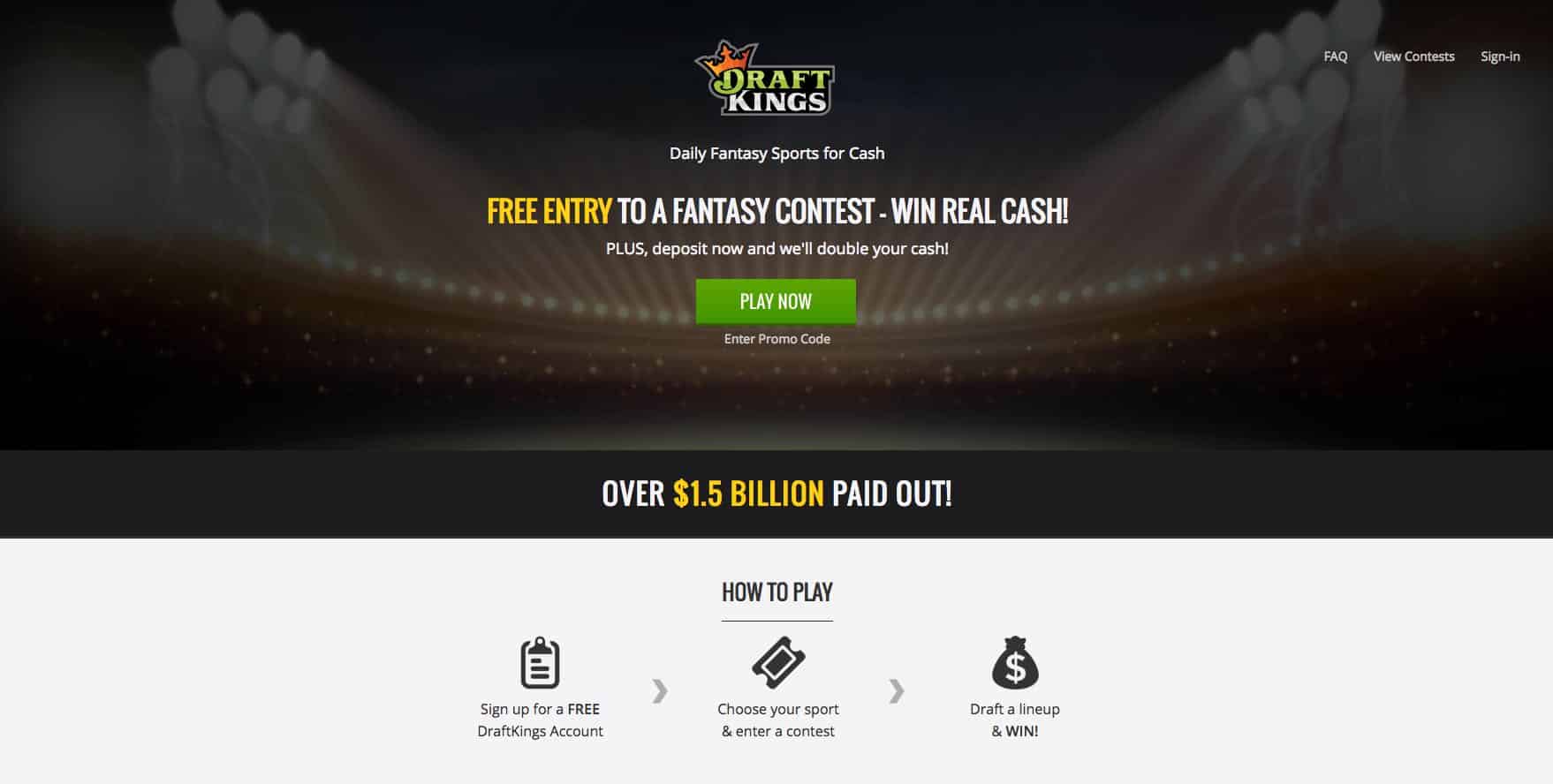 draftkings deposit how is it charged