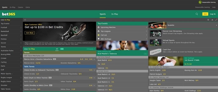 bet365 Sportsbook NJ USA Screenshot