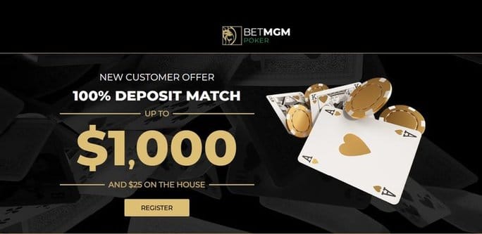 MGM Poker NJ Welcome Bonus