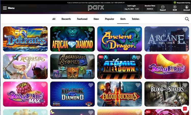 parx casino free online slots