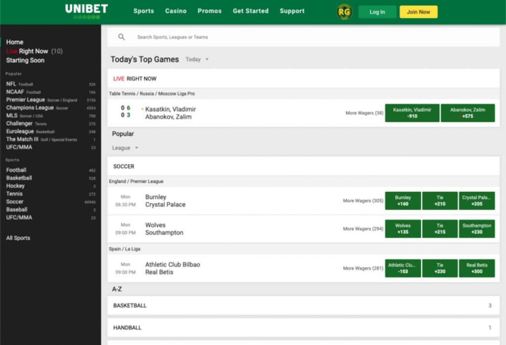 unibet sports betting