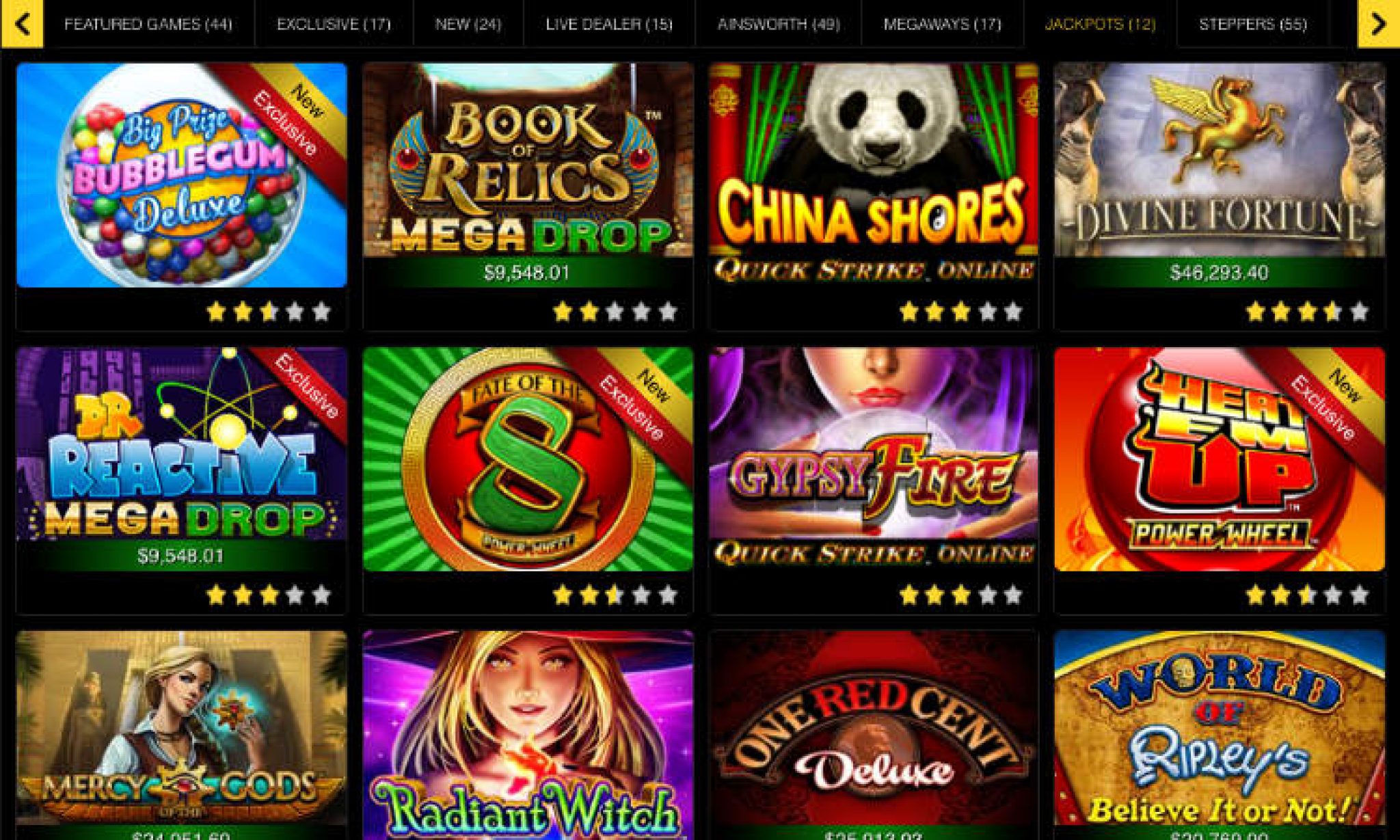 golden nugget online casino games